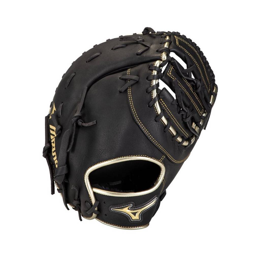 Catchers Mitt Mizuno MVP Prime SE First Base 12.5" Mujer Negras/Doradas Baratas ERPC-29673